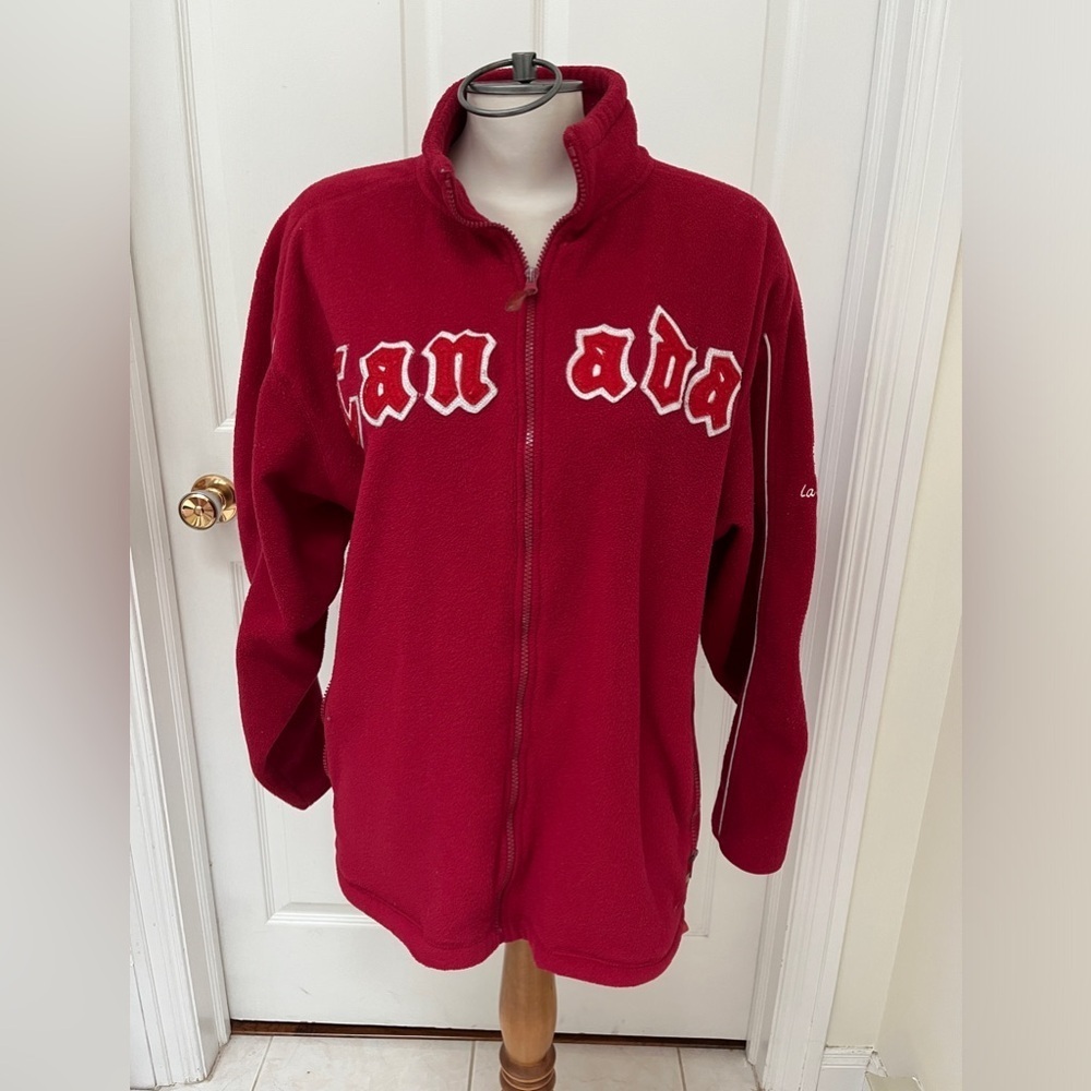 Canada Athletics fleece full zip sweater/jacket size large